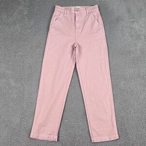 NWT Madewell Jeans Womens 26 the Mom Blush Pink High Rise Denim